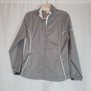 Nike Full-zip Golf Jacket Windbreaker Women's Size Small, Gray